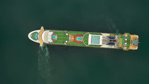 Cruise Ship, Cruise Liners On Sognefjord or Sognefjorden, Norway