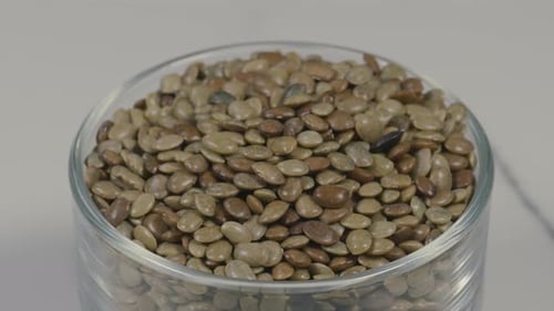 Frijoles de ricino en un tazón