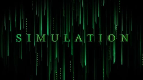 Digitale Cyberhintergrund-Simulation