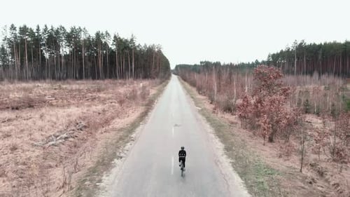 Riding a bicycle