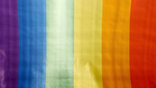 Rainbow Flag Waving