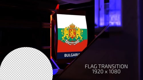 Futuristic 3D Country Flag Reveal Title Animation