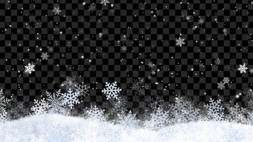 Fallende Schneeflocken