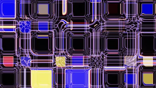 Shimmering Bright Squares in a Glass Panel 02