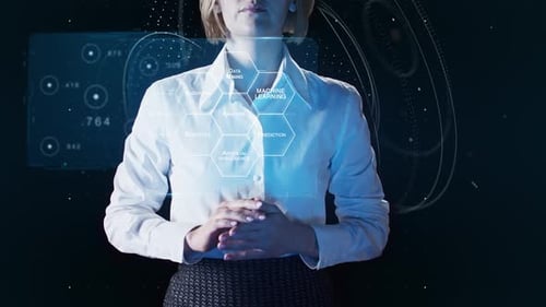 Holographic Hexagon Data Interface for AI and Machine Learning Concepts