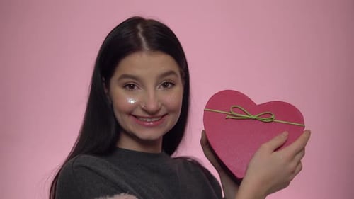 Smiling Woman Happy To Get St