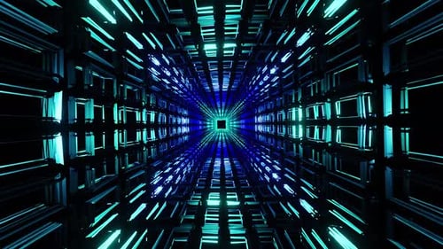 Vj LOOP Futuristic Jail Tunnel Motion HD
