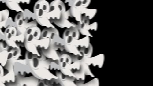 Halloween Ghost Transition Alpha Channel