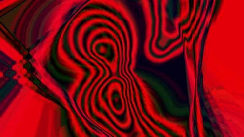 Zebra red and black contour pattern rotation animation