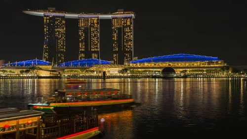 Marina Bay Sands in Singapore at the Night