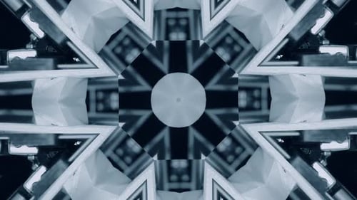 Abstract Geometric Kaleidoscope Loop Background