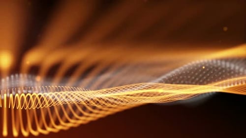 Dunkelorange abstrakte Fantasy-Technologie bewegter Hintergrund