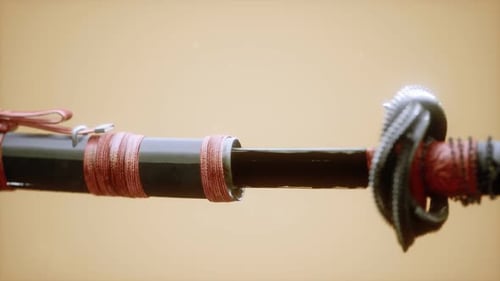 Cinematic Japanese Katana Sword Unsheathing Reveal