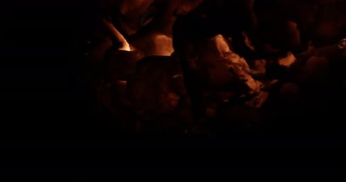 Dynamic Fire Flames in Abstract Explosion