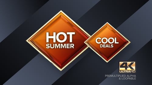 Rotating Golden Diamond Cube Logo Reveal Animation