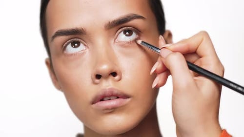 Eye Makeup Application Close Up