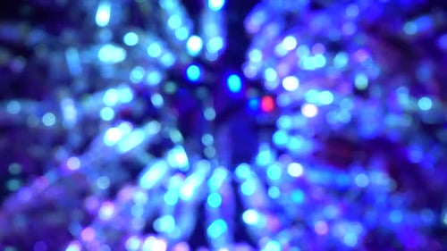 Abstract Defocused Lights Creating Colorful Bokeh Background