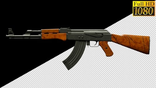 Ak 47, Weapons, Guns On Alpha Channel Loops V1