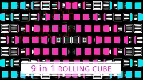 Abstract Geometric Digital Grid Seamless Loop Background