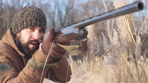 Young Shooter Taking Part in a Contest