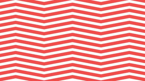 Animated Red and White Flat Design Chevron Pattern