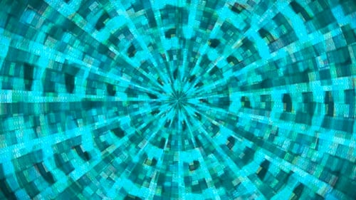 Broadcast Hi-Tech Glittering Abstract Patterns Tunnel 015