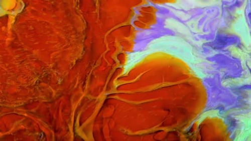 Abstract Vivid Colours Psychedelic Paint Spreading Texture 21