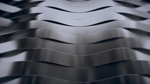 Dynamic Abstract Wavy Metallic Background Loop