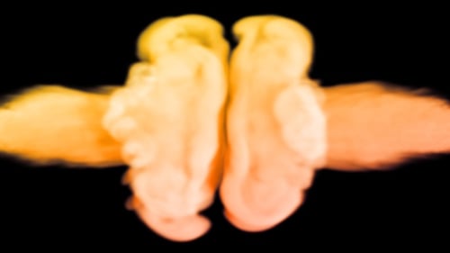 Abstract Fluid Smoke Burst Transition Reveal