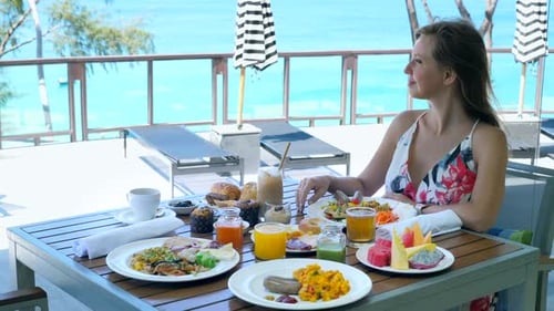 Breakfast in Hotel with Sea View