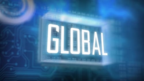 Digital Hud Background Global