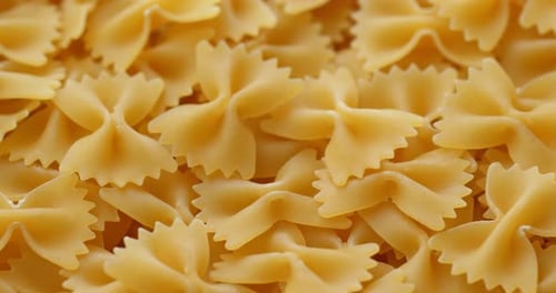 Uncooked Dry Butterfly pasta
