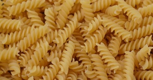 Stack of the dried fusilli