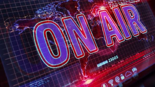 On-Air-Übertragung auf digitalem Bildschirm
