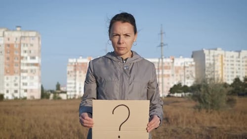Woman with Many Questions.