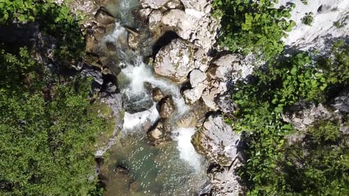 Aerial Video of Mountain River