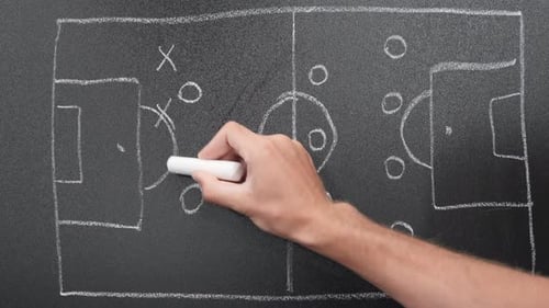 Soccer game tactics. Football tactics