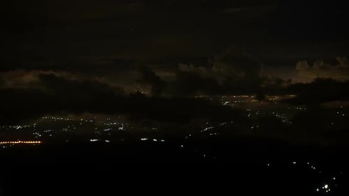 City Lights From Mountain