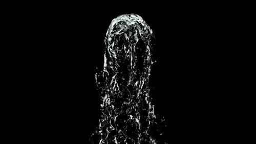 Dynamic Realistic Water Stream with Alpha Channel