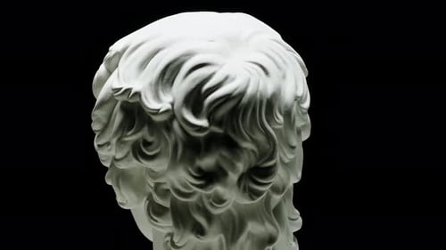 Gipskopf-Skulptur Apollonian Nahaufnahme