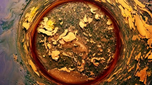 Círculo de agua tinta