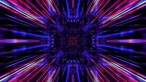 Abstract digital virtual city with technology and connection. 3D render 4K loop