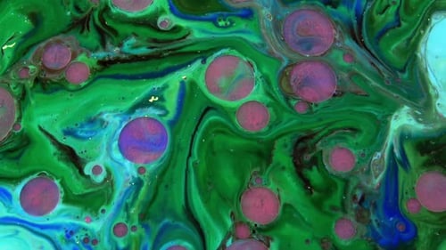 Farbexplosion abstrakte lebendige Kunst Malerei