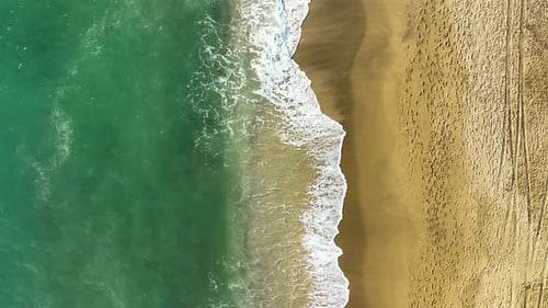 Texture of the sea and a beautiful sunset
