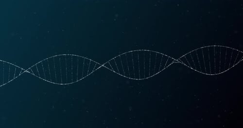DNA structure against black background