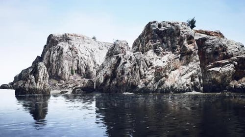 Coastline with Ocean and Rocks