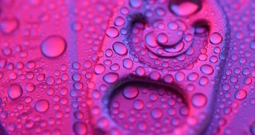 Aluminum beverage can close up