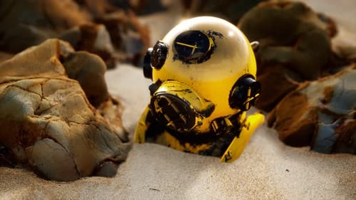 Casque de plongée sous-marine vintage en cuivre