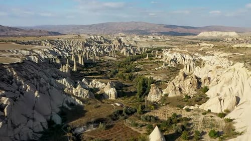 Landscapes of Cappadocia Shot on a Drone Turkey