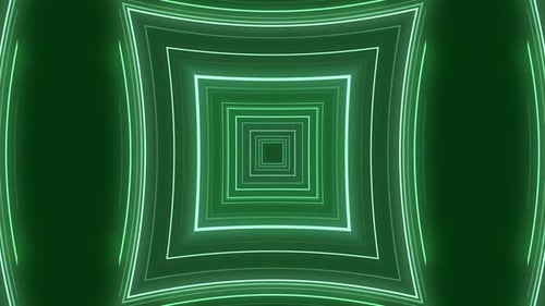 Grüner digitaler Science-Fiction-Tunnel-Hintergrund